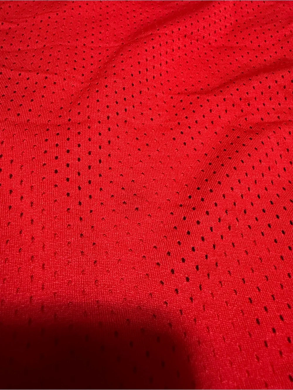 Air Jordan Mesh Basketball Shorts Men’s L Red (Inseam 8.5) Drawstring READ